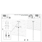 Lampa Wisząca PASTELO 1 złoty połysk SL.1195 SOLLUX LIGHTING