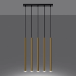 Lampa Wisząca PASTELO 5L złoty połysk SL.1198 SOLLUX LIGHTING