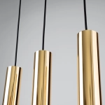 Lampa Wisząca LAGOS 3 złoty połysk SL.1201 SOLLUX LIGHTING