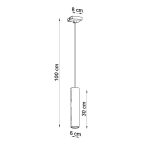 Lampa Wisząca LAGOS 1 chrom SL.1204 SOLLUX LIGHTING