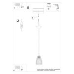 Lampa wisząca LEYO SL.1205 SOLLUX LIGHTING