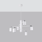 Żyrandol LEMMI 6 biały SL.1206 SOLLUX LIGHTING