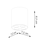 Plafon ZOE biały LED SL.1209 SOLLUX LIGHTING
