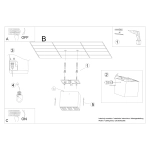 Plafon OZZY czarny LED SL.1211 SOLLUX LIGHTING