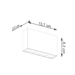 Plafon SOLE czarny LED SL.1212 SOLLUX LIGHTING