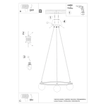 Żyrandol YOLI 3 SL.1213 SOLLUX LIGHTING