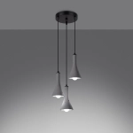 Lampa wisząca REA 3P beton SL.1226 SOLLUX LIGHTING