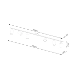 Plafon LEMMI 6L biały SL.1228 SOLLUX LIGHTING