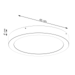 Plafon ONYX 40 biały LED 3000K SL.1245 SOLLUX LIGHTING