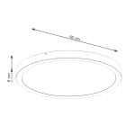 Plafon ONYX 60 biały LED 3000K SL.1249 SOLLUX LIGHTING