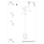 Lampa wisząca ceramiczna GOBI SL.1250 SOLLUX LIGHTING