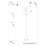 Lampa wisząca ceramiczna MINT SL.1251 SOLLUX LIGHTING