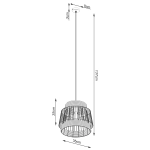 Lampa wisząca BRILO SL.1253 SOLLUX LIGHTING