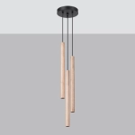 Lampa wisząca PASTELO 3P drewno SL.1268 SOLLUX LIGHTING