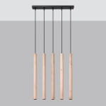 Lampa wisząca PASTELO 5L drewno SL.1269 SOLLUX LIGHTING