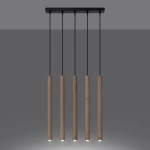 Lampa wisząca PASTELO 5L drewno SL.1269 SOLLUX LIGHTING