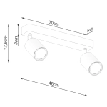 Plafon VERDO 2 biały SL.1286 SOLLUX LIGHTING