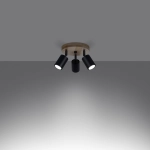 Plafon VERDO 3P czarny SL.1292 SOLLUX LIGHTING