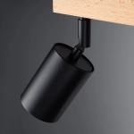 Plafon VERDO 3L czarny SL.1293 SOLLUX LIGHTING
