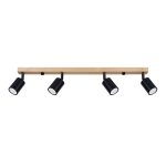Plafon VERDO 4 czarny SL.1294 SOLLUX LIGHTING
