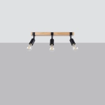 Plafon ZUCA 3 czarny SL.1297 SOLLUX LIGHTING