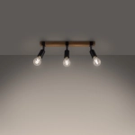 Plafon ZUCA 3 czarny SL.1297 SOLLUX LIGHTING