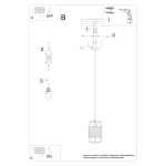 Lampa wisząca GIZUR 1 SL.1300 SOLLUX LIGHTING