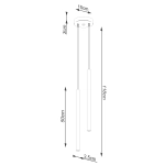 Lampa wisząca PASTELO 2 czarna SL.1304 SOLLUX LIGHTING