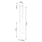 Lampa wisząca PASTELO 2 złota SL.1305 SOLLUX LIGHTING