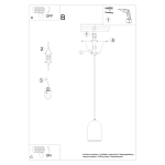 Lampa wisząca NIMIS SL.1306 SOLLUX LIGHTING