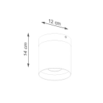 Plafon RIF czarny SL.1349 SOLLUX LIGHTING