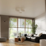Plafon TELESTO biały/ciemny brąz SL.1392 SOLLUX LIGHTING