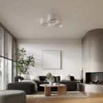 Plafon TELESTO biały/ciemny brąz SL.1392 SOLLUX LIGHTING