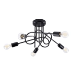 Żyrandol LOOP 5 czarny SL.1435 SOLLUX LIGHTING