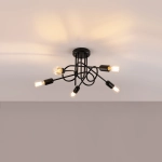 Żyrandol LOOP 5 czarny SL.1435 SOLLUX LIGHTING