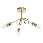 Żyrandol LOOP 3 złoty połysk SL.1437 SOLLUX LIGHTING