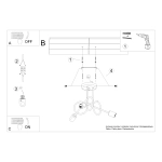 Żyrandol LOOP 3 złoty połysk SL.1437 SOLLUX LIGHTING