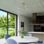 Żyrandol LOOP 3 złoty połysk SL.1437 SOLLUX LIGHTING