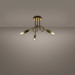 Żyrandol LOOP 3 złoty połysk SL.1437 SOLLUX LIGHTING