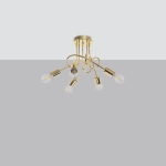 Żyrandol LOOP 5 złoty połysk SL.1438 SOLLUX LIGHTING