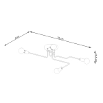 Żyrandol VECTOR 4 biały SL.1442 SOLLUX LIGHTING