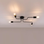 Żyrandol VECTOR 4 czarny SL.1446 SOLLUX LIGHTING