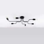 Żyrandol VECTOR 6 czarny SL.1447 SOLLUX LIGHTING