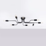 Żyrandol VECTOR 8 czarny SL.1448 SOLLUX LIGHTING