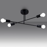 Żyrandol NORAH 4 czarny SL.1451 SOLLUX LIGHTING