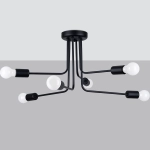 Żyrandol NORAH 6 czarny SL.1452 SOLLUX LIGHTING