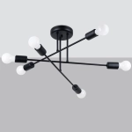 Żyrandol NORAH 6R czarny SL.1453 SOLLUX LIGHTING