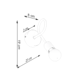 Kinkiet LEVAR czarny SL.1454 SOLLUX LIGHTING