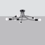 Żyrandol LEVAR 6 czarny SL.1456 SOLLUX LIGHTING