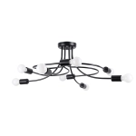 Żyrandol LEVAR 8 czarny SL.1457 SOLLUX LIGHTING